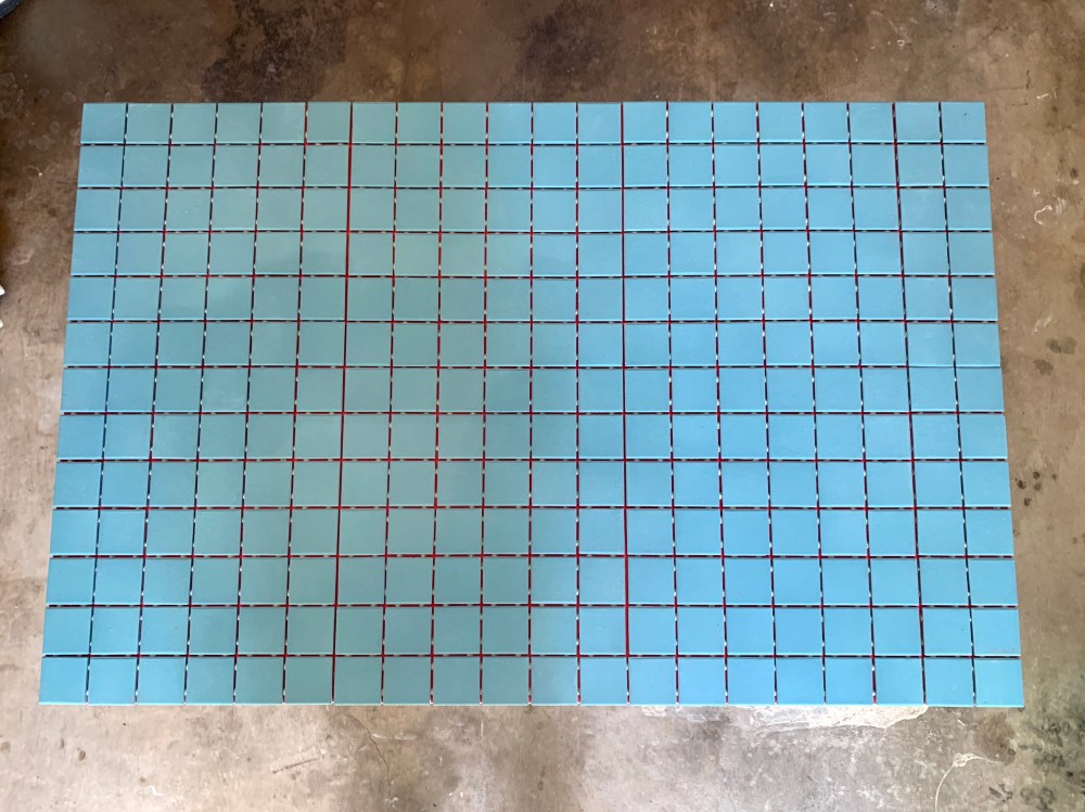 Turquoise Tile on Top