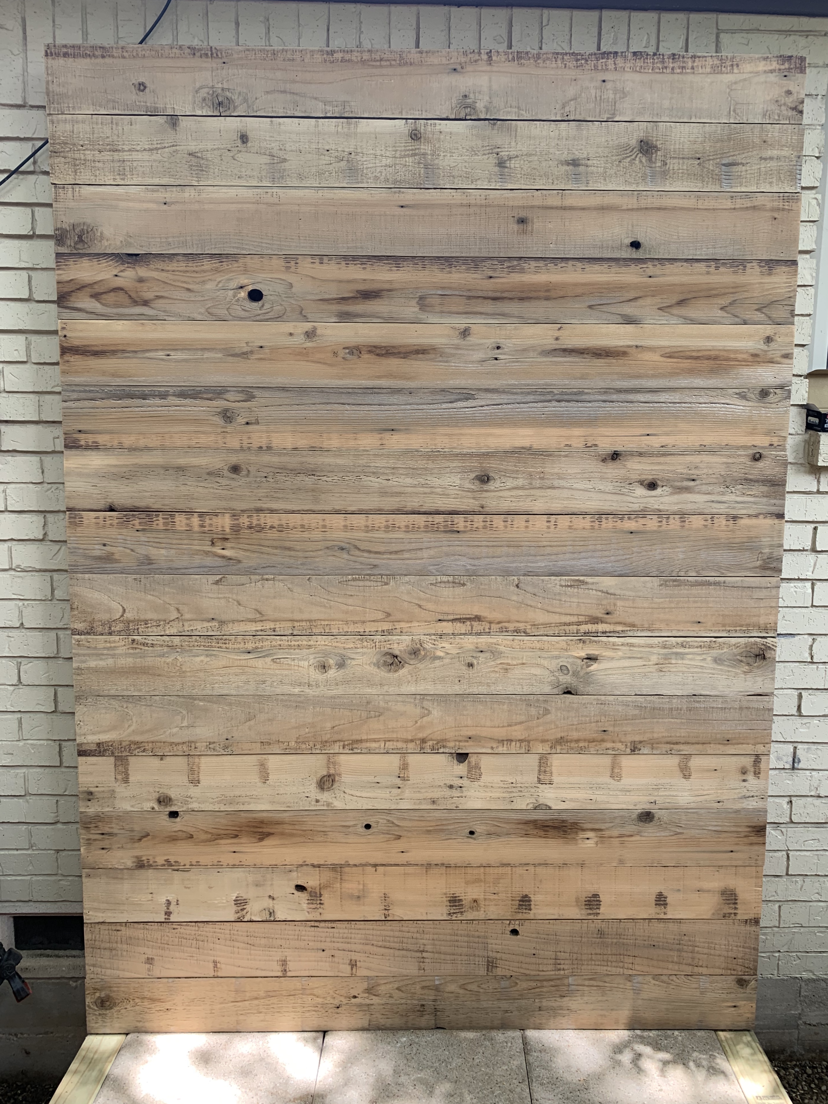 Back Wall of Tool Shed with Reclaimed Cedar