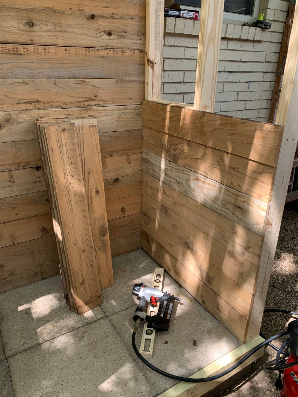 Lining the INside Sides with Reclaimed Cedar