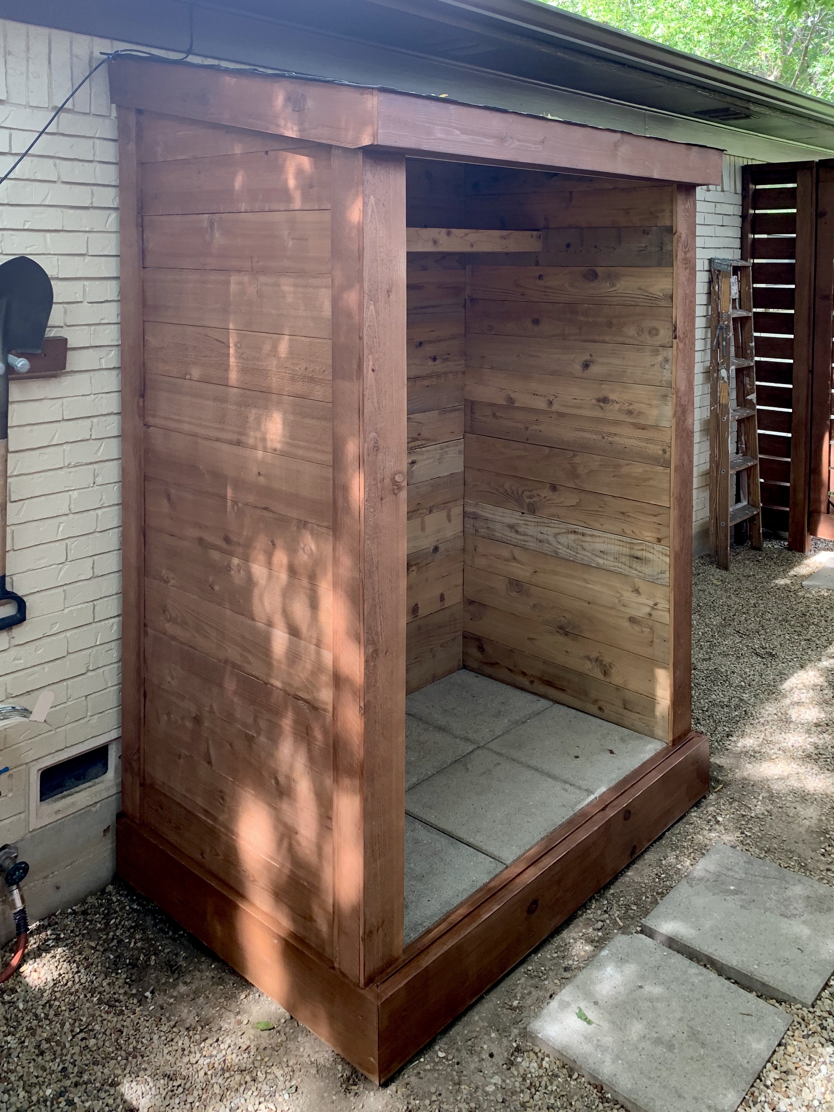 New Cedar Stained with Russet Stain