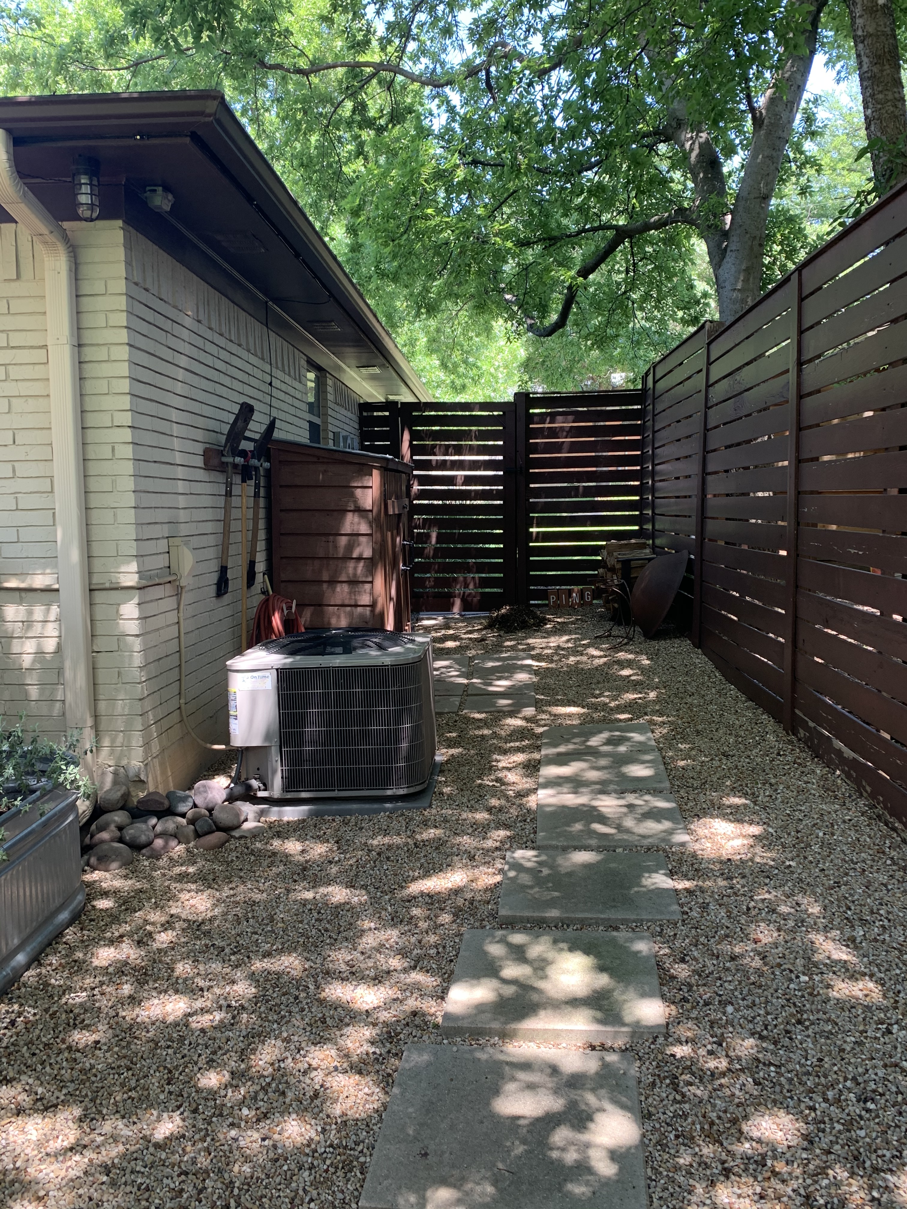 Side of the HOuse Before I Hid the Air Conditioner